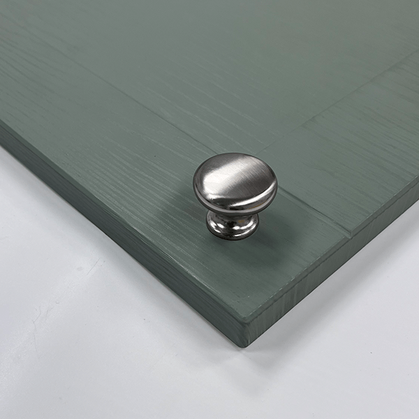 Knob Handle – Elmore | Compact Brushed Nickel Cabinet Knob | Aspin Collins