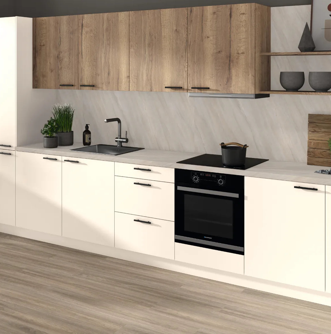 Sand Grey Calvia Stone Egger Postformed Worktop | Aspin Collins