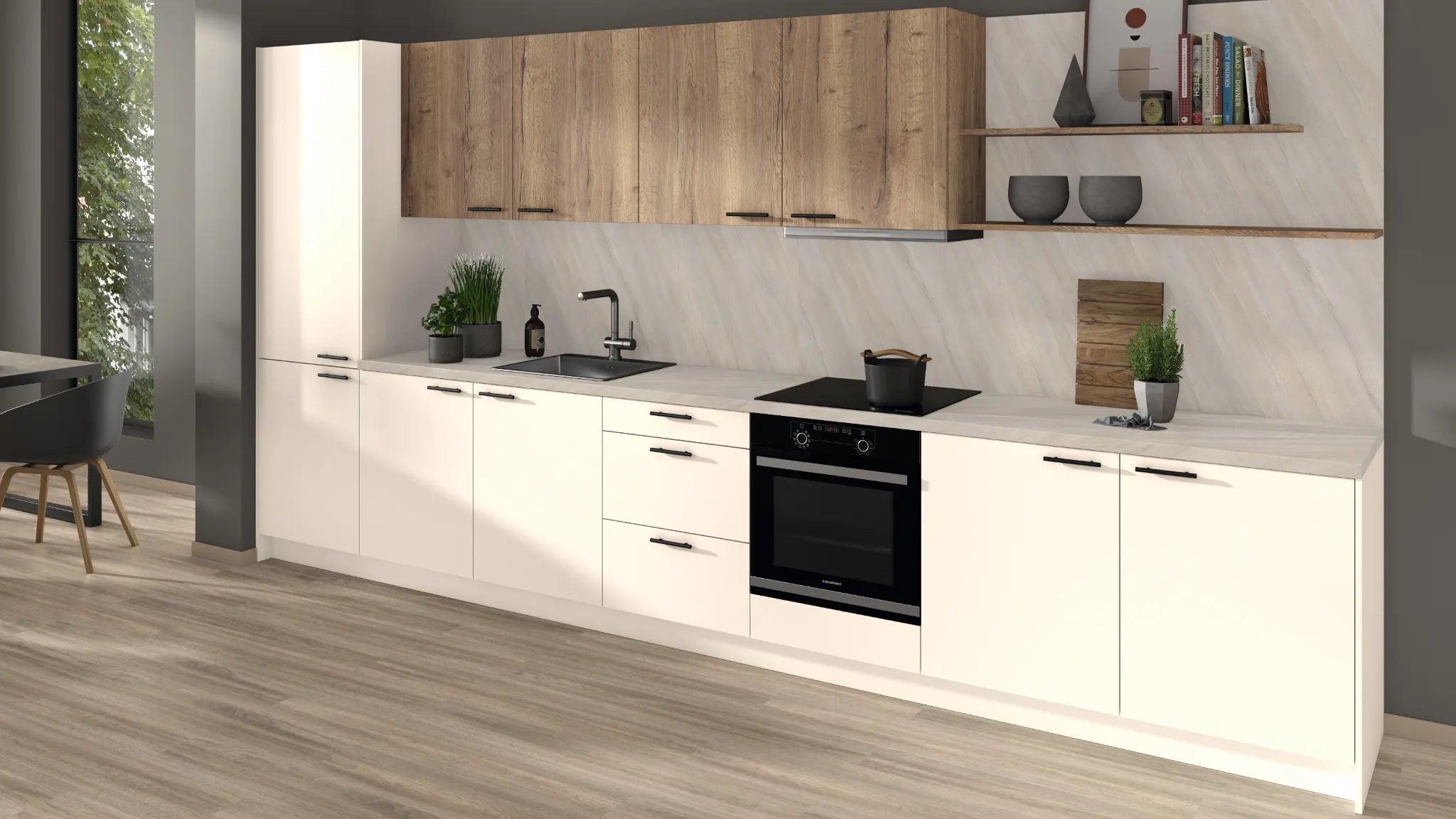 Sand Grey Calvia Stone Egger Postformed Worktop | Aspin Collins