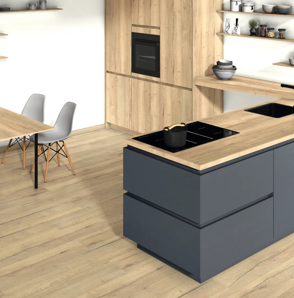 Natural Halifax Oak Square Edge Worktop – EGGER | Aspin Collins