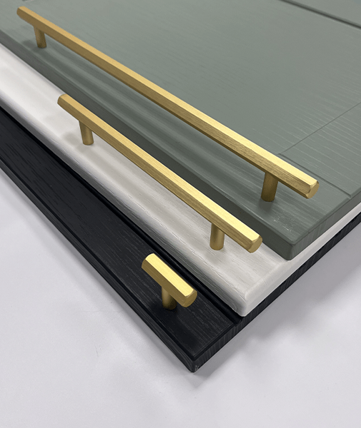 Westbury Hex Style T-Bar Handle Gold | Aspin Collins