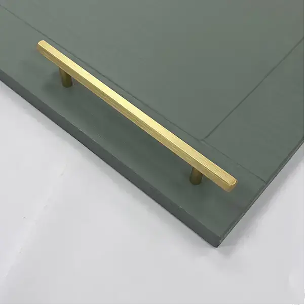 Hex Style T Bar Handle & Knob | Eldente | Cabinet Pull Black & Gold | Aspin Collins