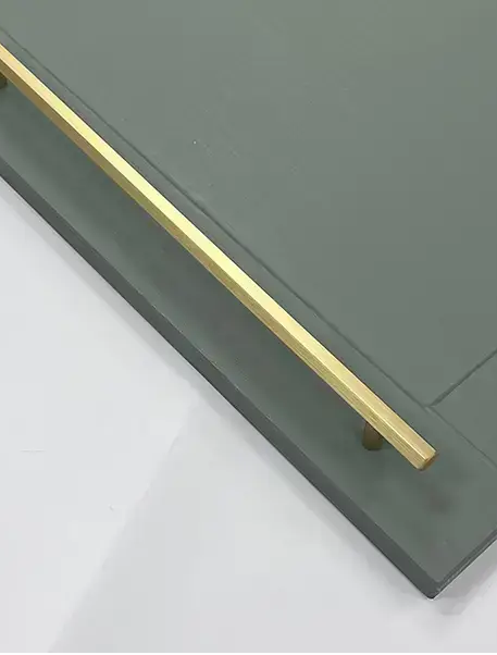 Hex Style T Bar Handle & Knob | Eldente | Cabinet Pull Black & Gold | Aspin Collins