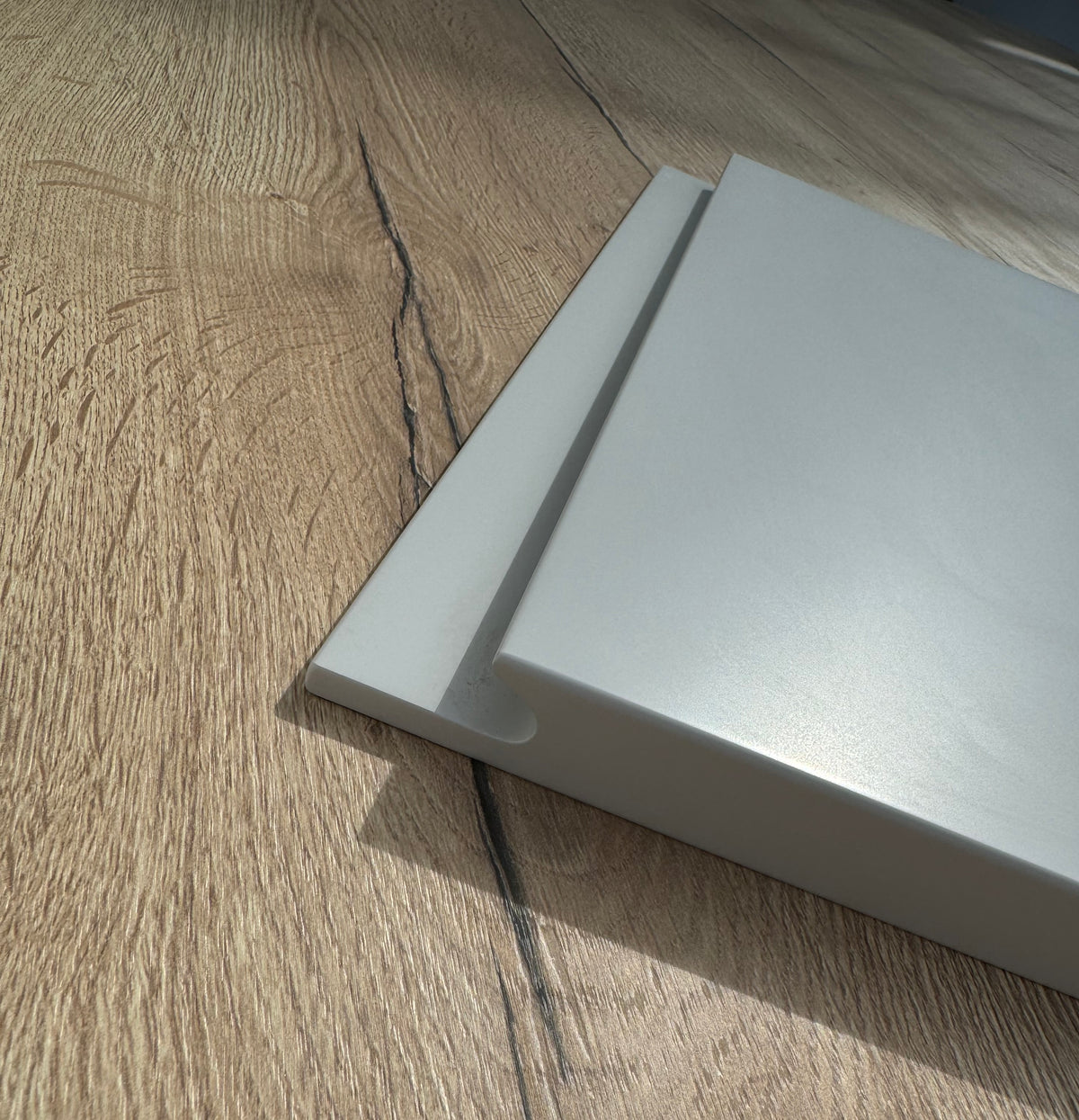Levana Light Grey Matt Kitchen Doors | Contemporary Soft Matt Kitchen Doors | Aspin Collins