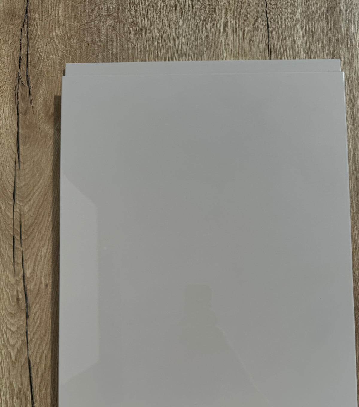 Cashmere High-Gloss Handleless Kitchen Door | Levana | Aspin Collins