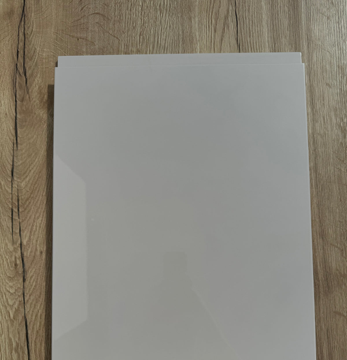 Cashmere High-Gloss Handleless Kitchen Door | Levana | Aspin Collins