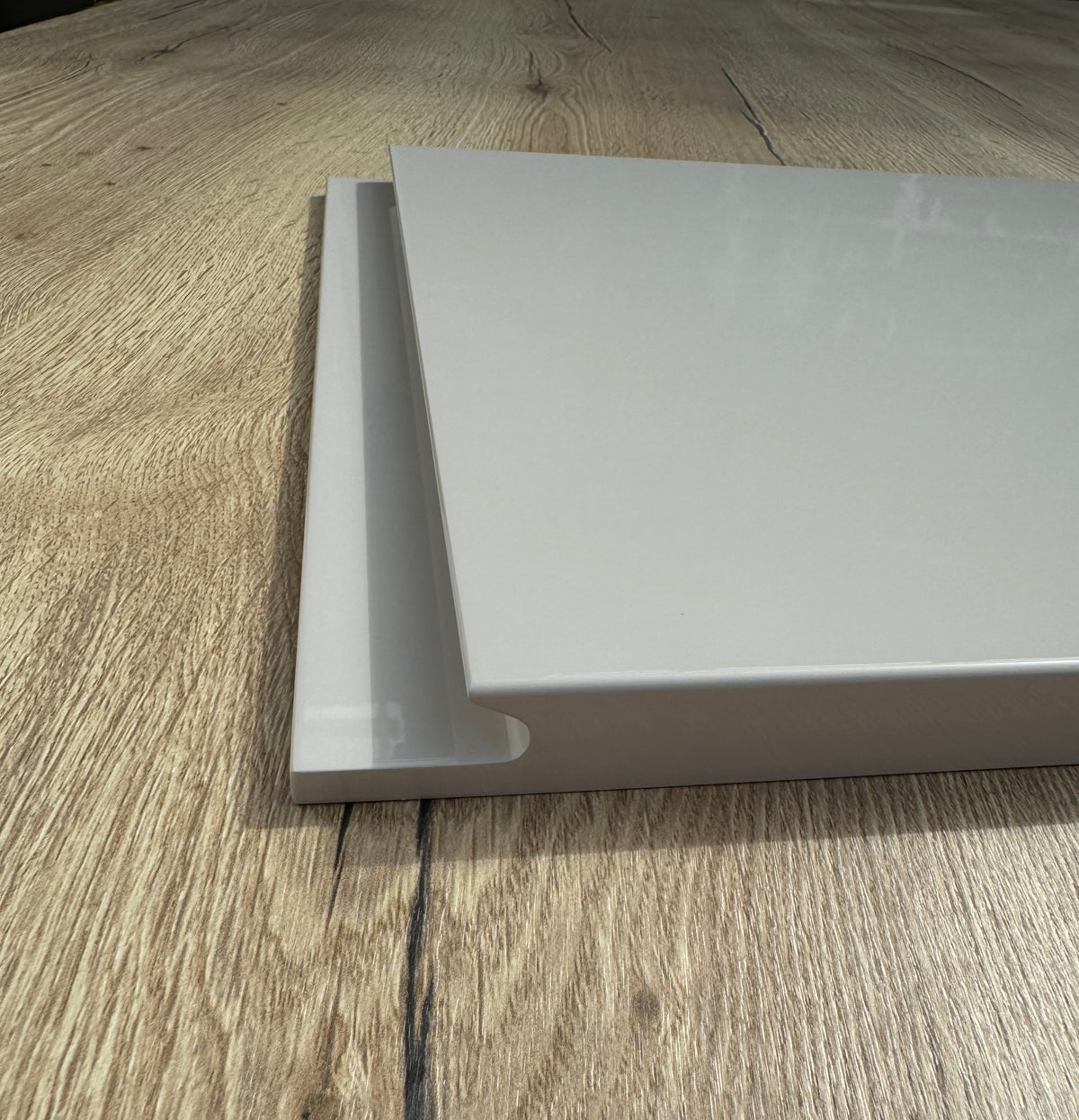 Cashmere High-Gloss Handleless Kitchen Door | Levana | Aspin Collins