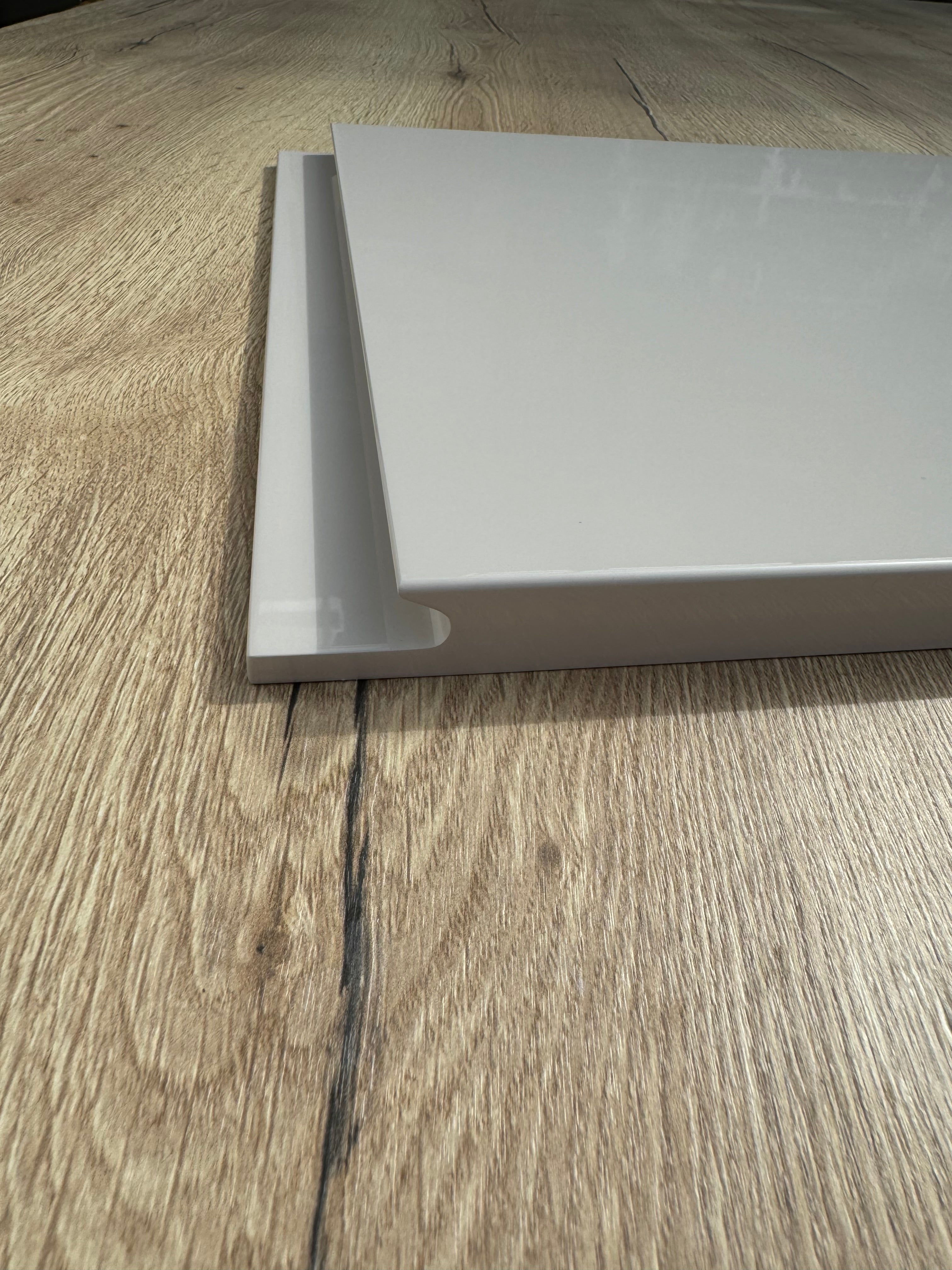 Cashmere High-Gloss Handleless Kitchen Door | Levana | Aspin Collins