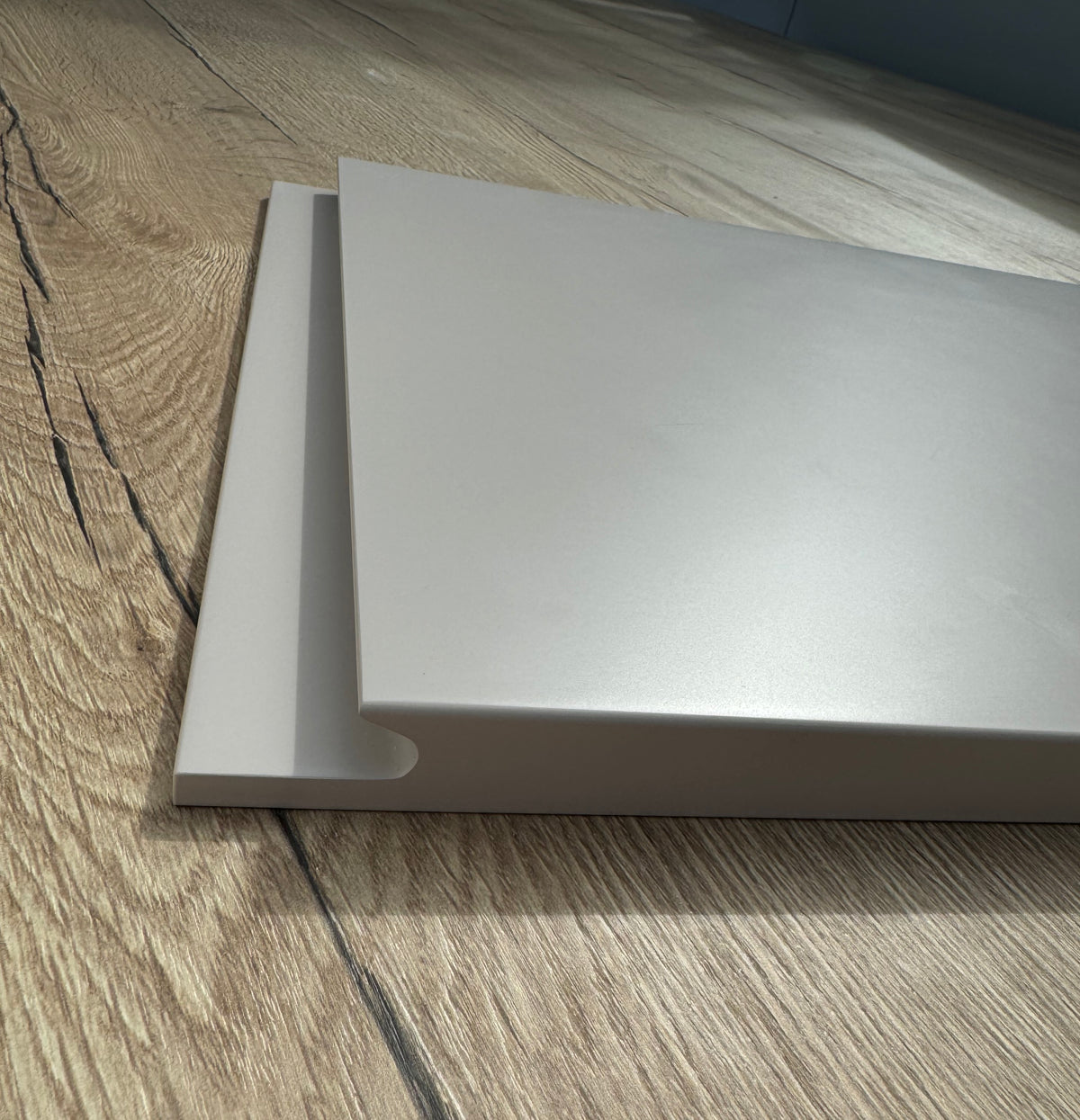 Cashmere Matt Handleless Kitchen Door | Levana | Aspin Collins