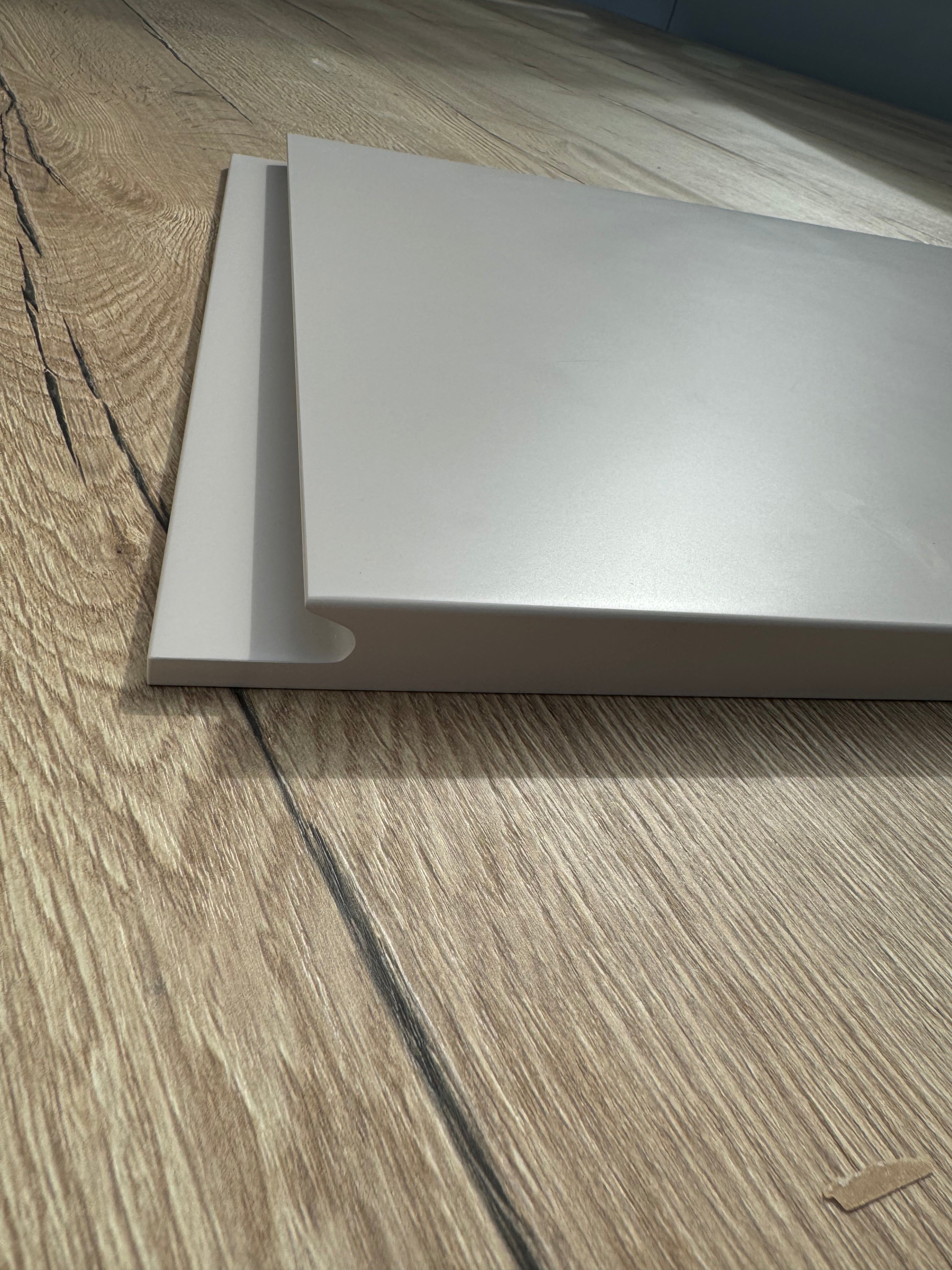 Cashmere Matt Handleless Kitchen Door | Levana | Aspin Collins