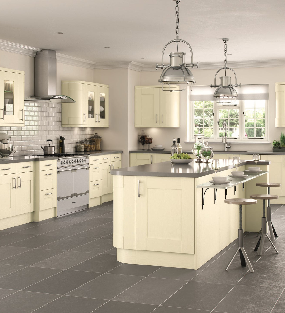 Ivory Shaker Kitchen Door | Cavallo