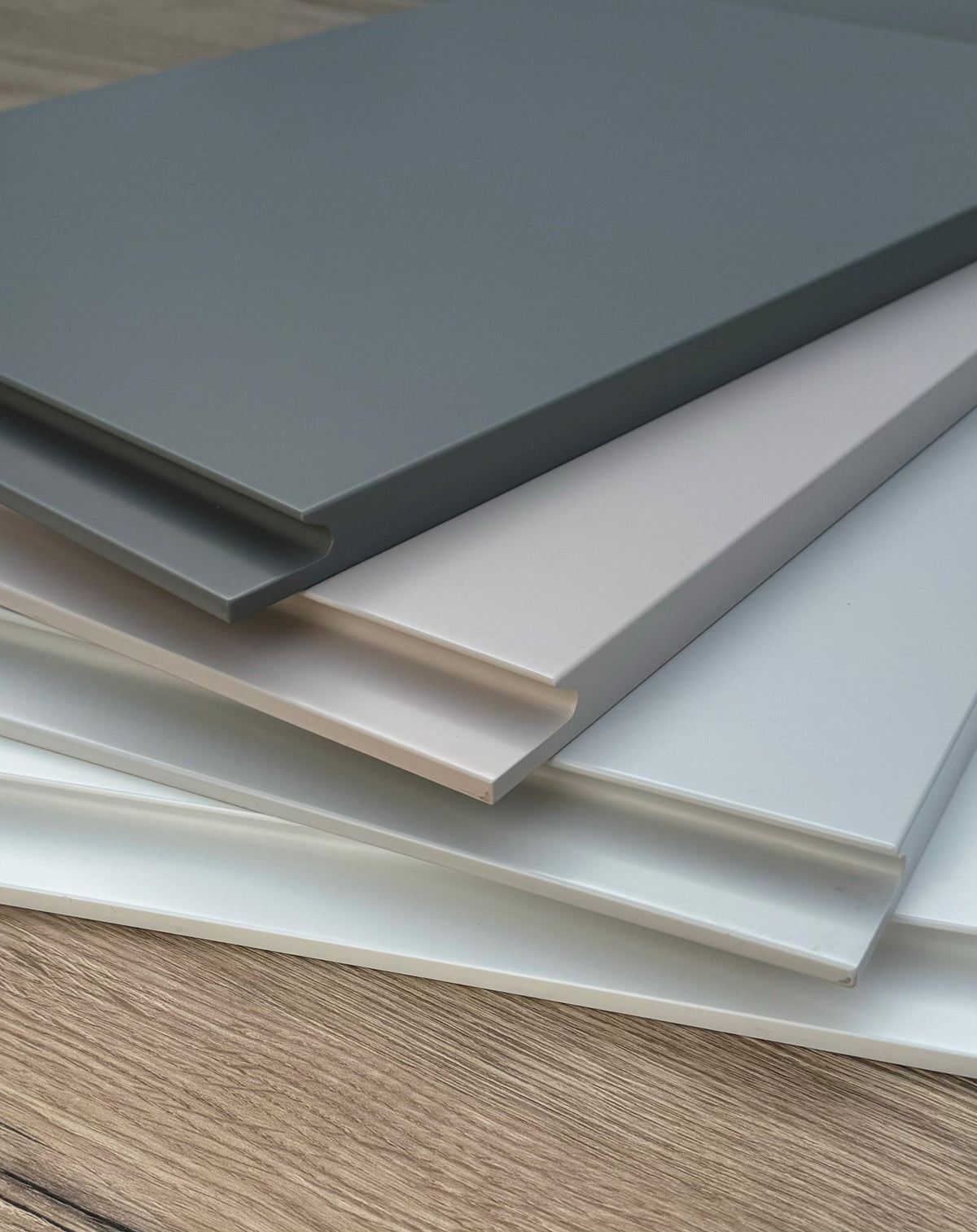 Cashmere Matt Handleless Kitchen Door | Levana | Aspin Collins