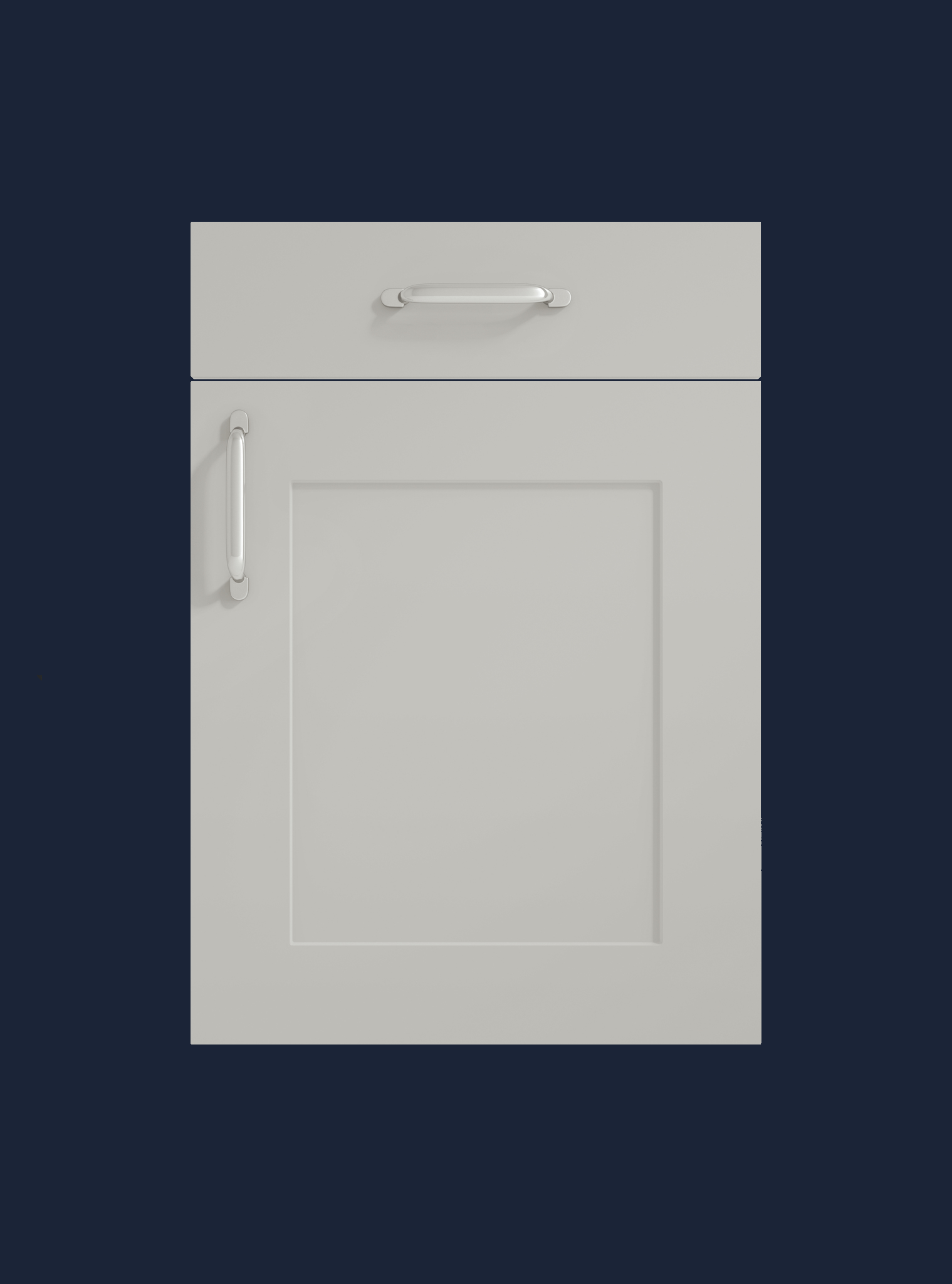 Shaker Kitchen Door - Harrogate Range - Light Grey | Aspin Collins