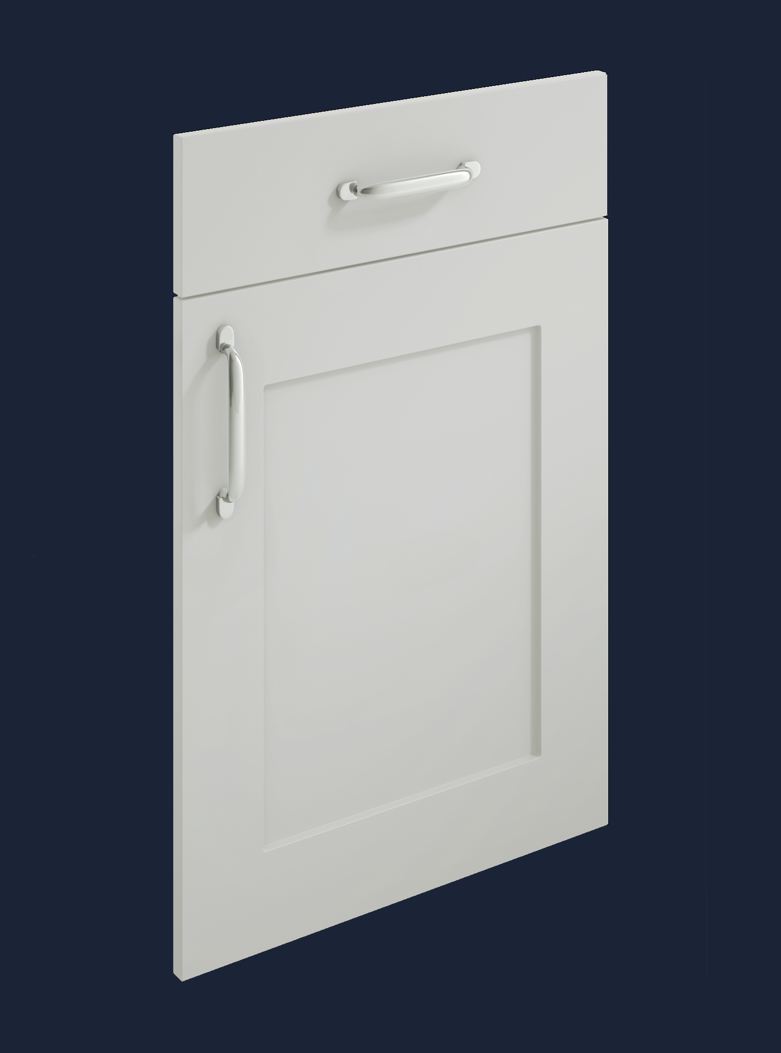 Shaker Kitchen Door - Harrogate Range - Light Grey | Aspin Collins