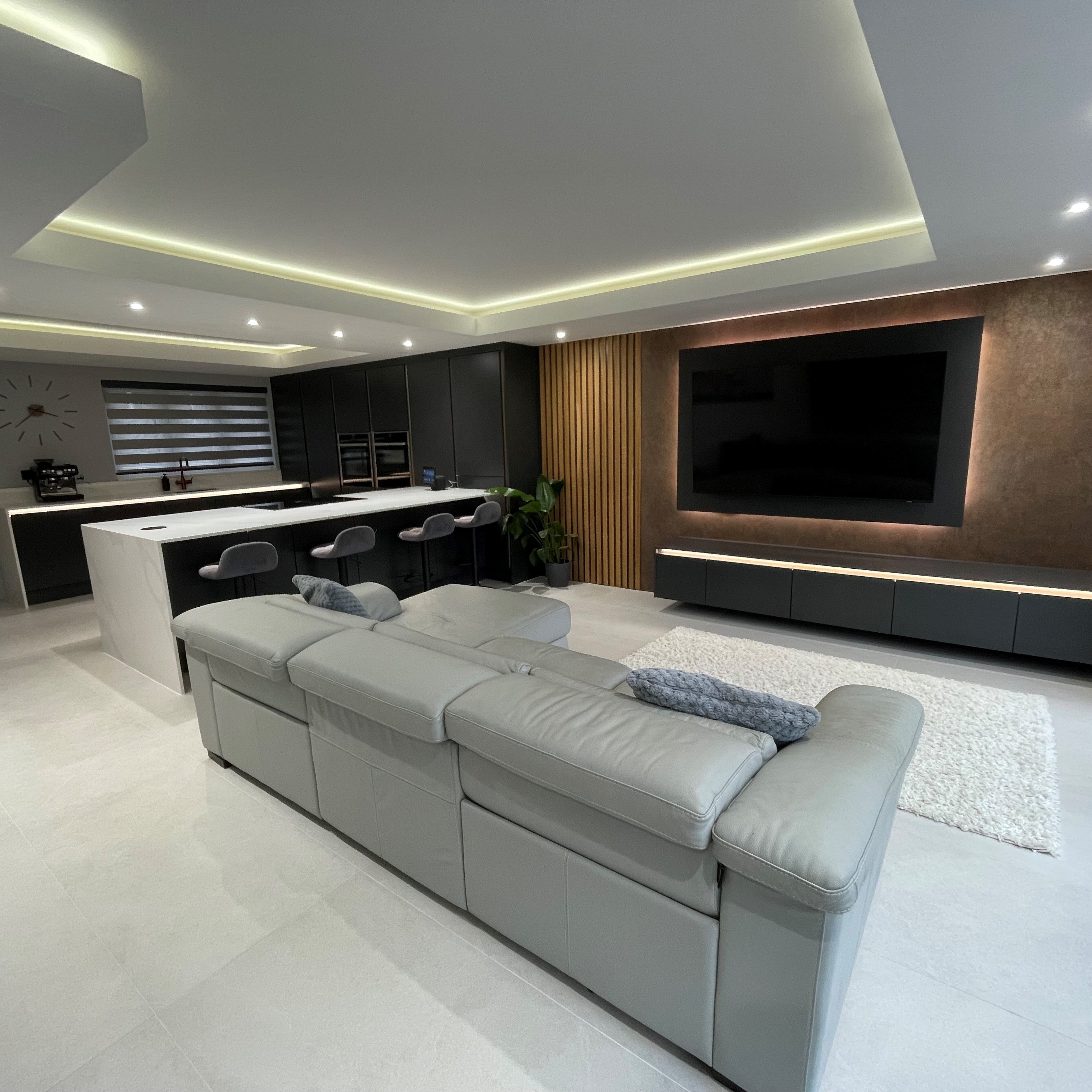 Full Room Renovation, Open Plan Kitchen Living Area