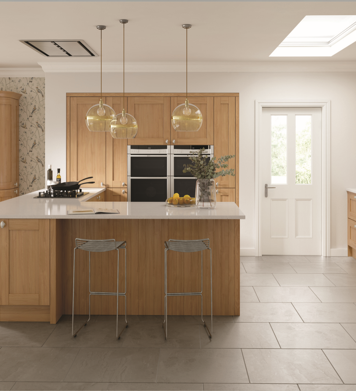 Chantilly Oak Shaker Kitchen Door | Aspin Collins