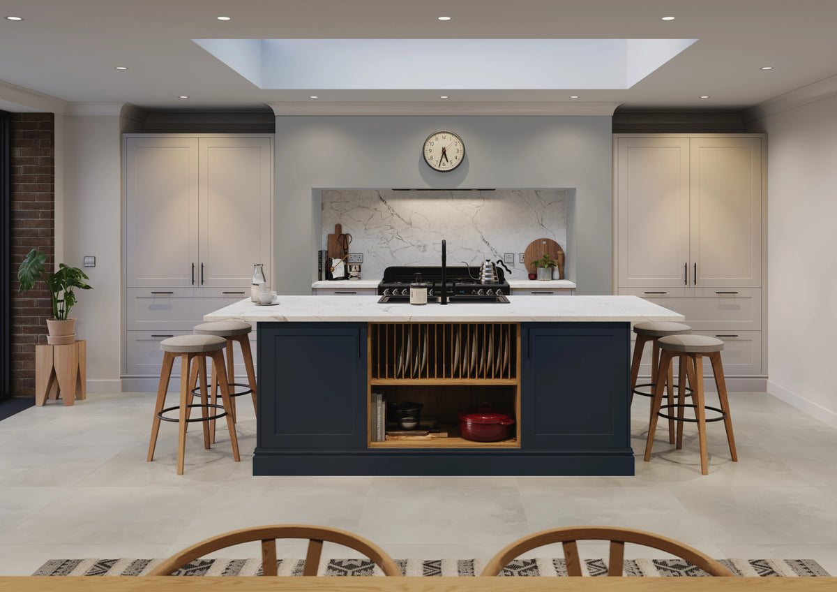 Shaker Kitchen Door - Richmond Range - Indigo | Aspin Collins