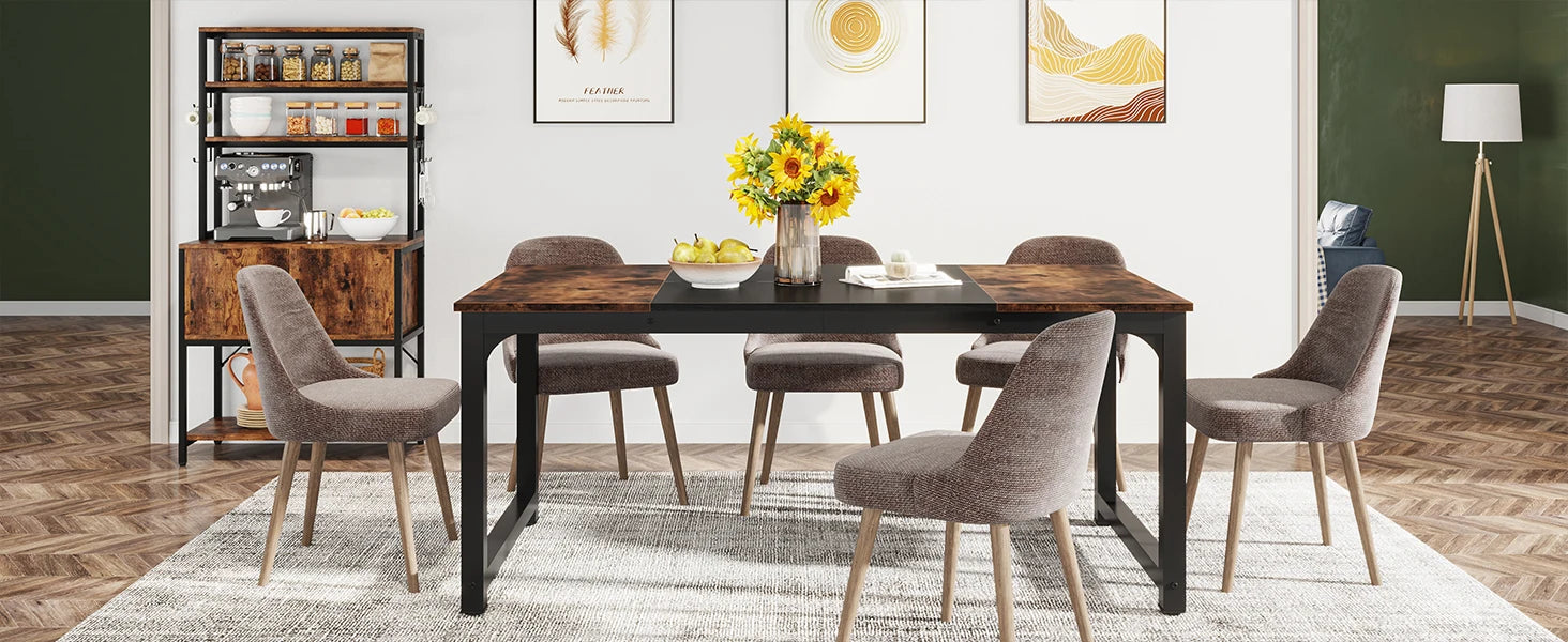 Modern Rectangular Wooden Dining Table – 160cm | Aspin Collins