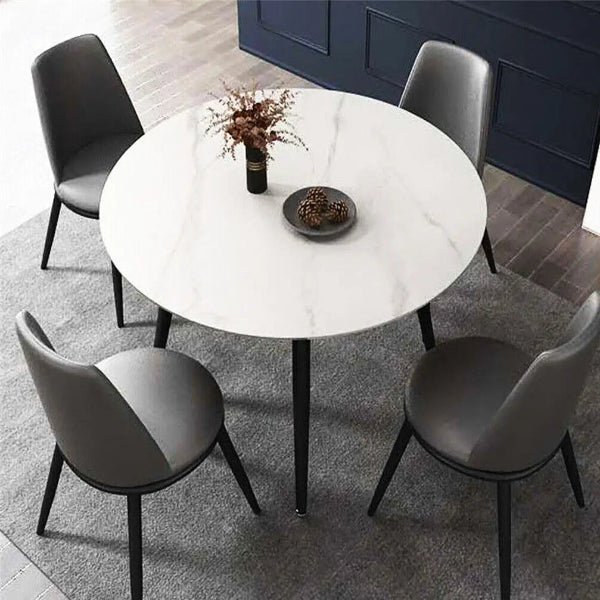 Modern Round Marble Dining Table – 80cm | Aspin Collins
