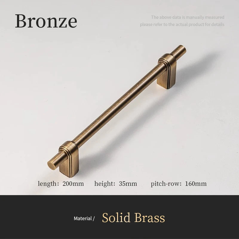 Solid Brass Cabinet Handle and Knob | Aspin Collins