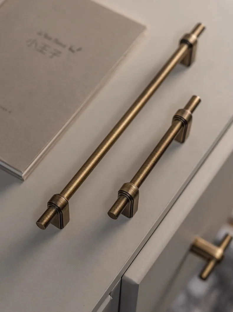 Solid Brass Cabinet Handle and Knob | Aspin Collins