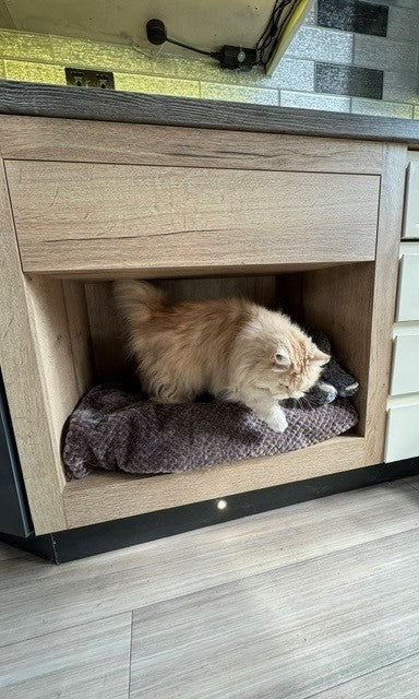 Integrated Kitchen Cabinet Dog Bed | DIY Flat Pack | Bespoke Look for Less | Aspin Collins