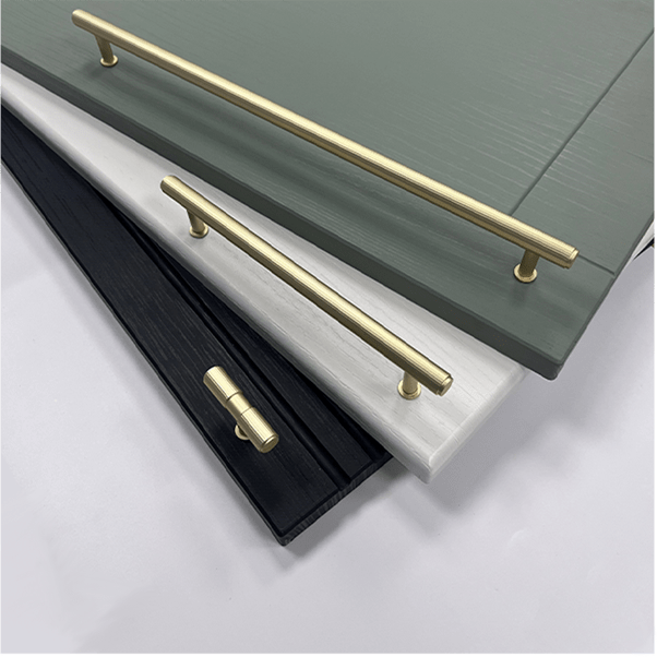 Kitchen Handle – Aureus | Lined/Hammer - Gold | Aspin Collins