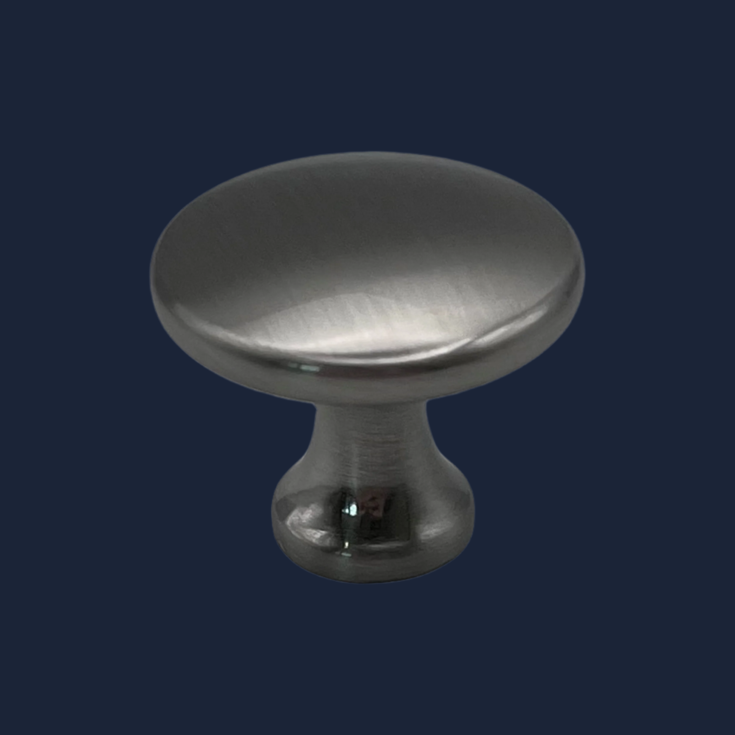 Knob Handle – Ashford | Small Brushed Nickel Cupboard Knob | Aspin Collins