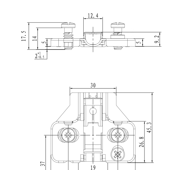 DTC CAM Adjustable Hinge Plate With Euro Screw | Secure & Precise Fit | Aspin Collins