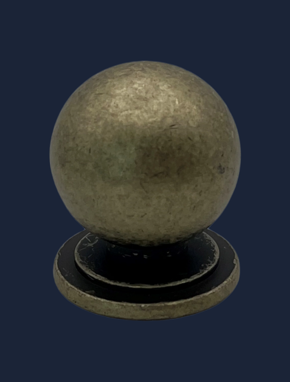 Pico Cabinet Knob and Cup | Antique Brass | Aspin Collins