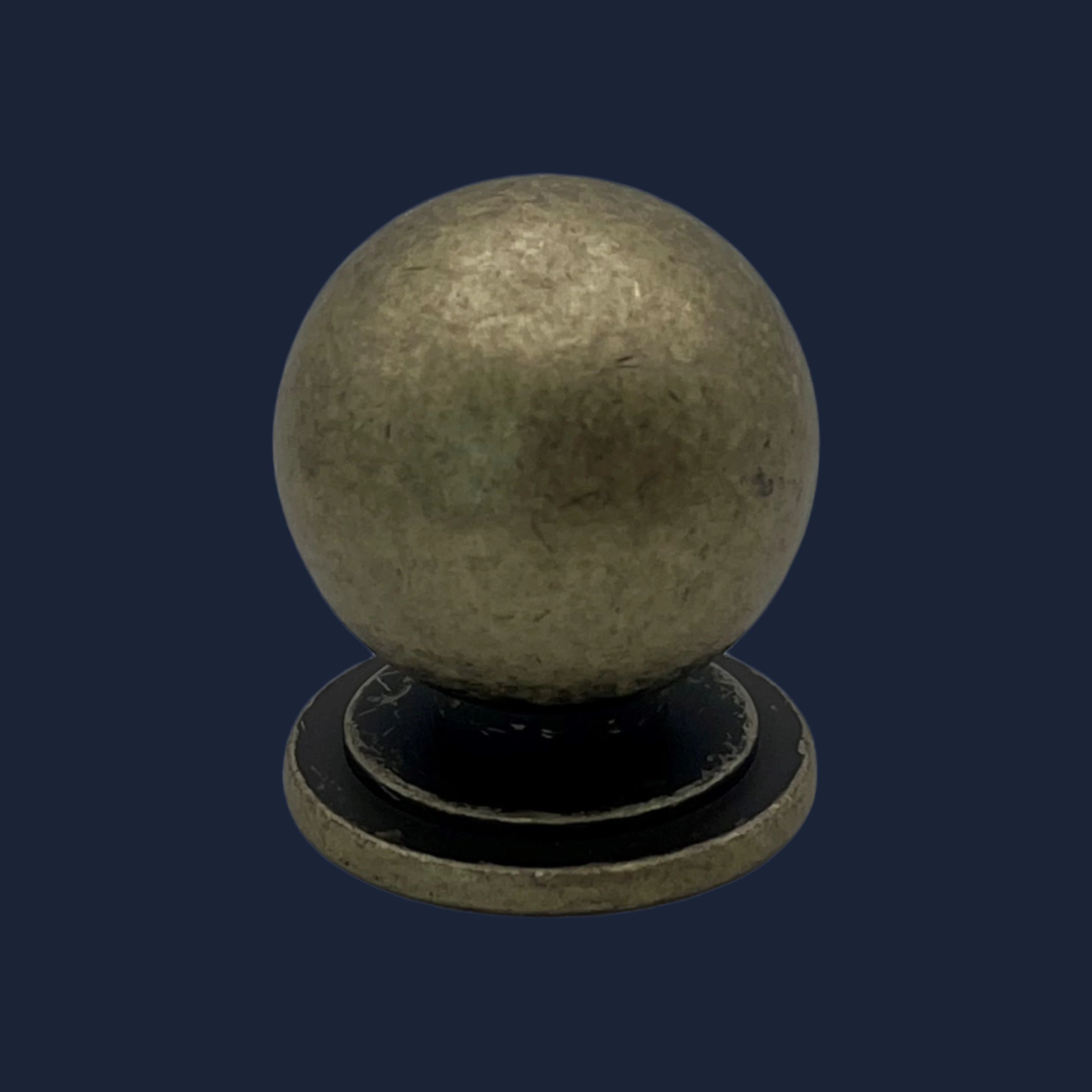 Pico Cabinet Knob and Cup | Antique Brass | Aspin Collins