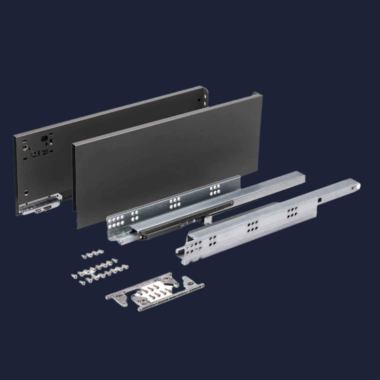 DTC Anthracite 4 Internal Drawer Pack – 450mm Deep (W) 300–1000mm | Aspin Collins