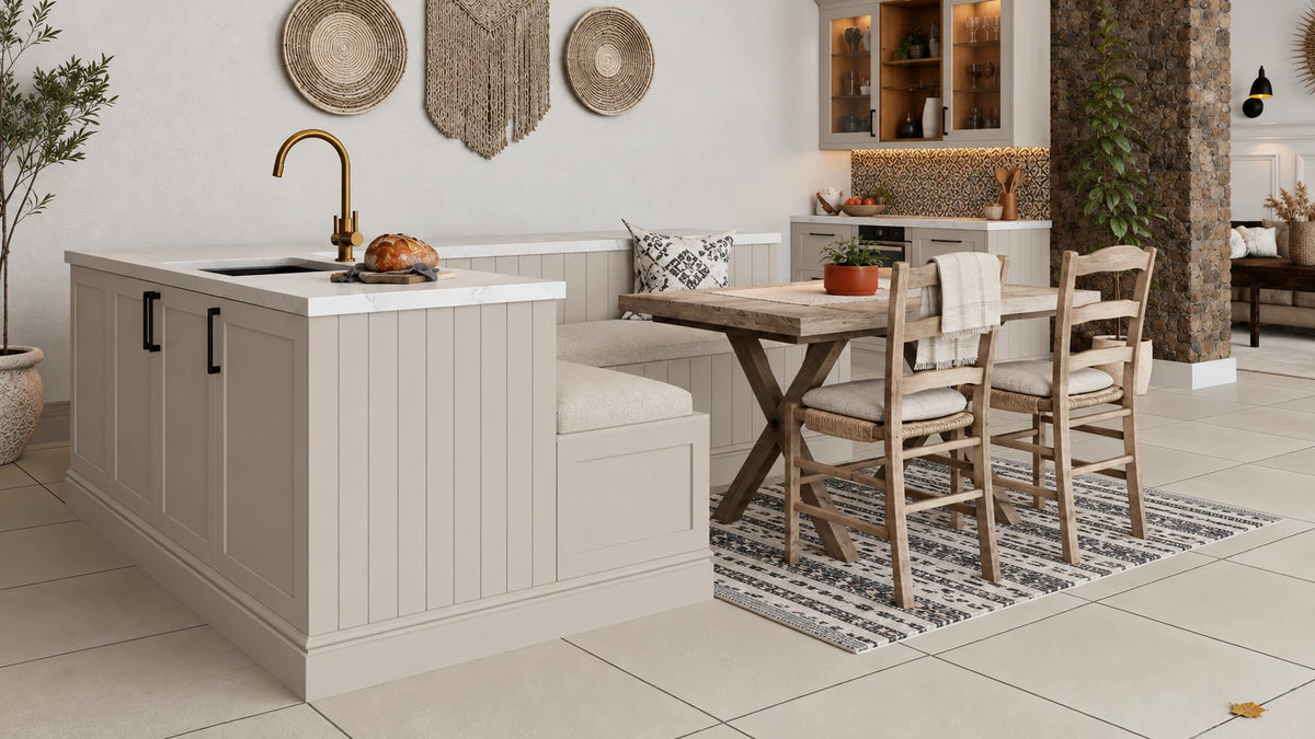 Taupe | Solid Ash Shaker Kitchen Doors | Aspin Collins
