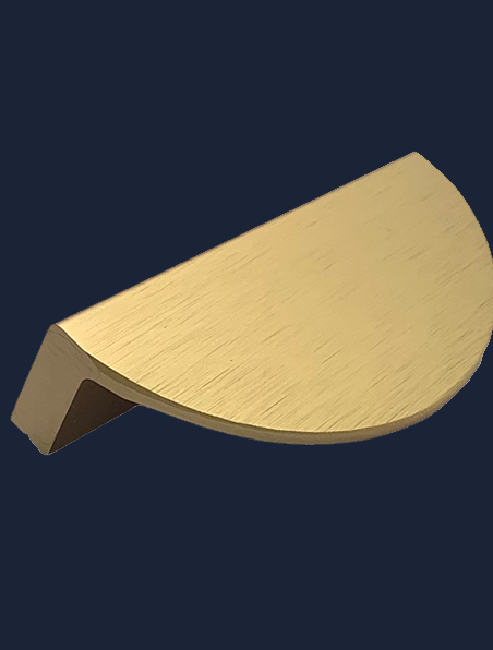 Harrow Crescent Pull Handle – Gold, Black | Elegant Cupboard Fitting | Aspin Collins