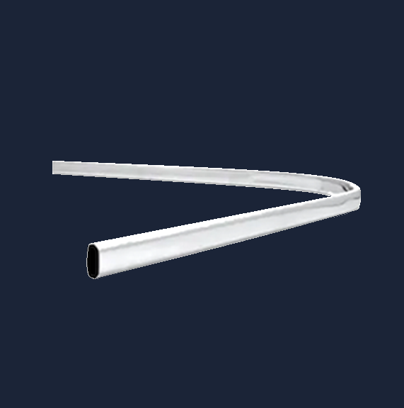 Wardrobe Corner Rail | 90° Curved Chrome Hanging Rail for Maximised Storage | Aspin Collins