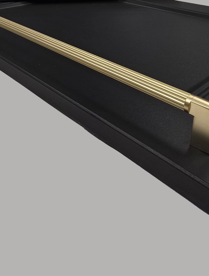 Valente Handle – Brass, Antique Brass & Brushed Nickel | Aspin Collins