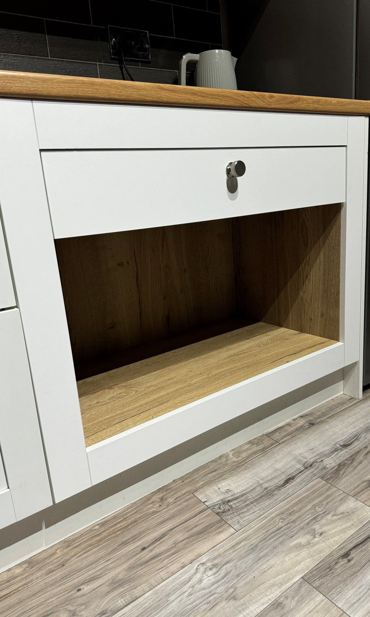 Integrated Kitchen Cabinet Dog Bed | DIY Flat Pack | Bespoke Look for Less | Aspin Collins