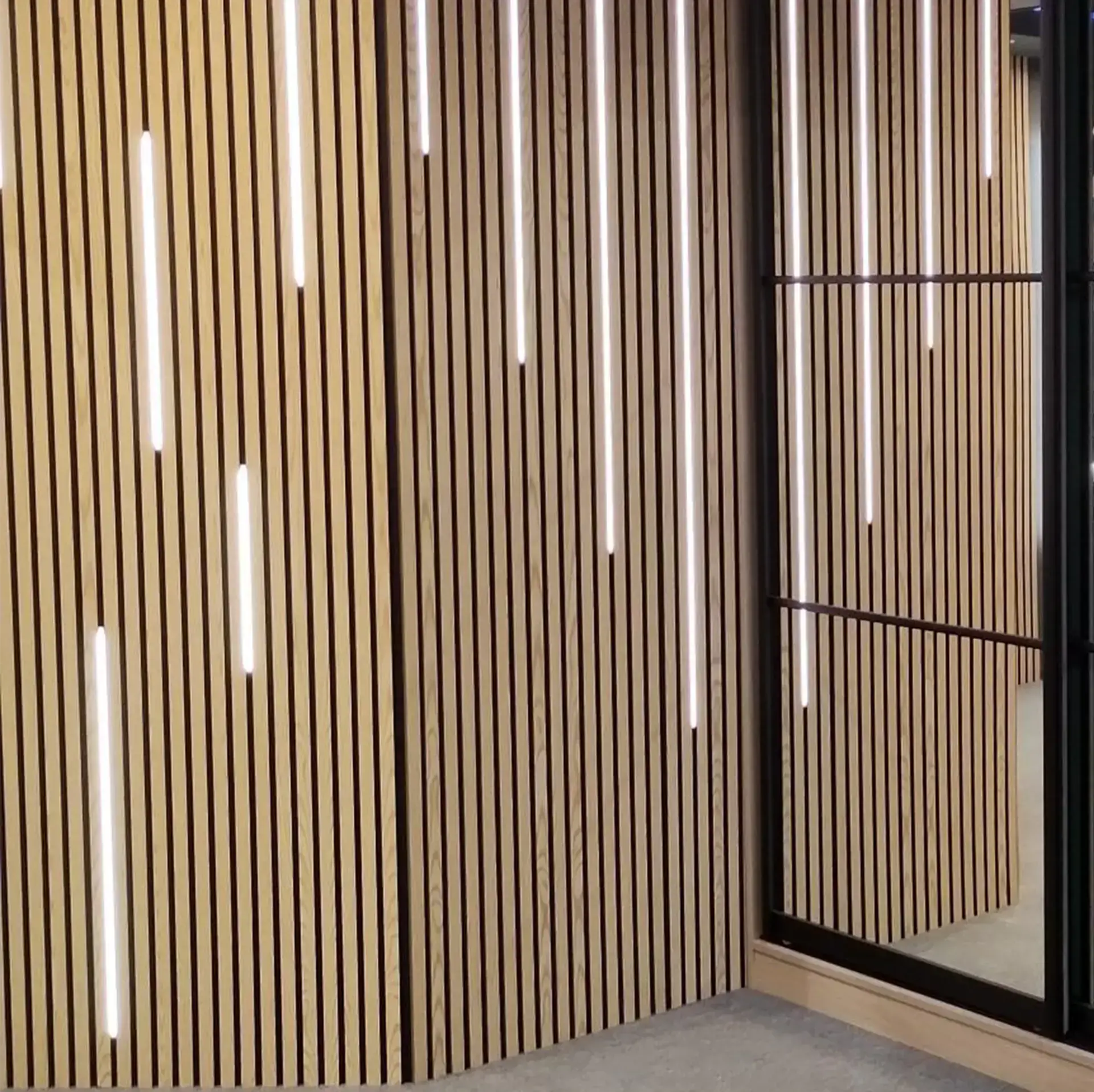 Acoustic Board Panel Lights – 2.4m Black Aluminium Profile with Transformer | Aspin Collins