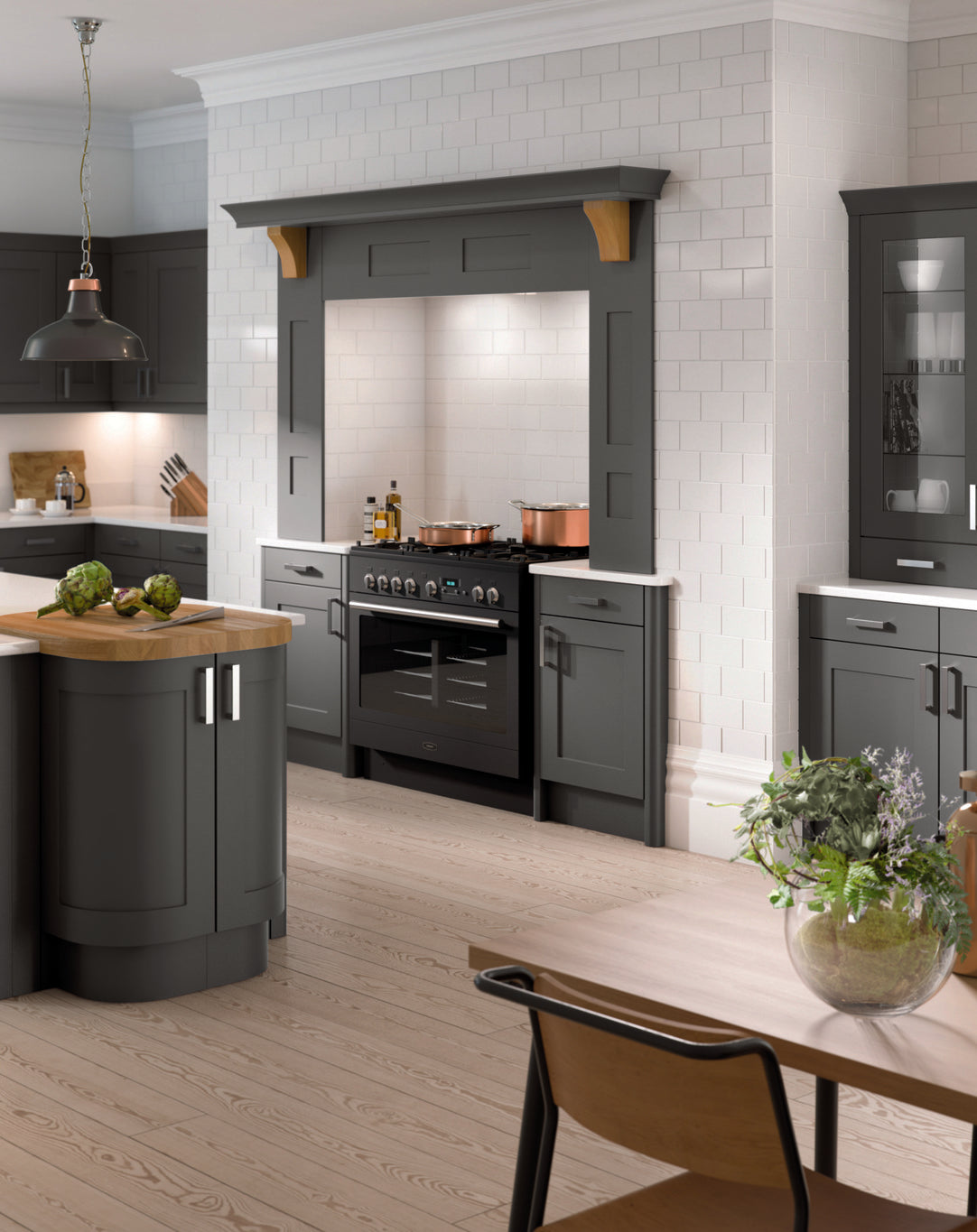 Shaker Kitchen Door - Harrogate Range - Anthracite | Aspin Collins