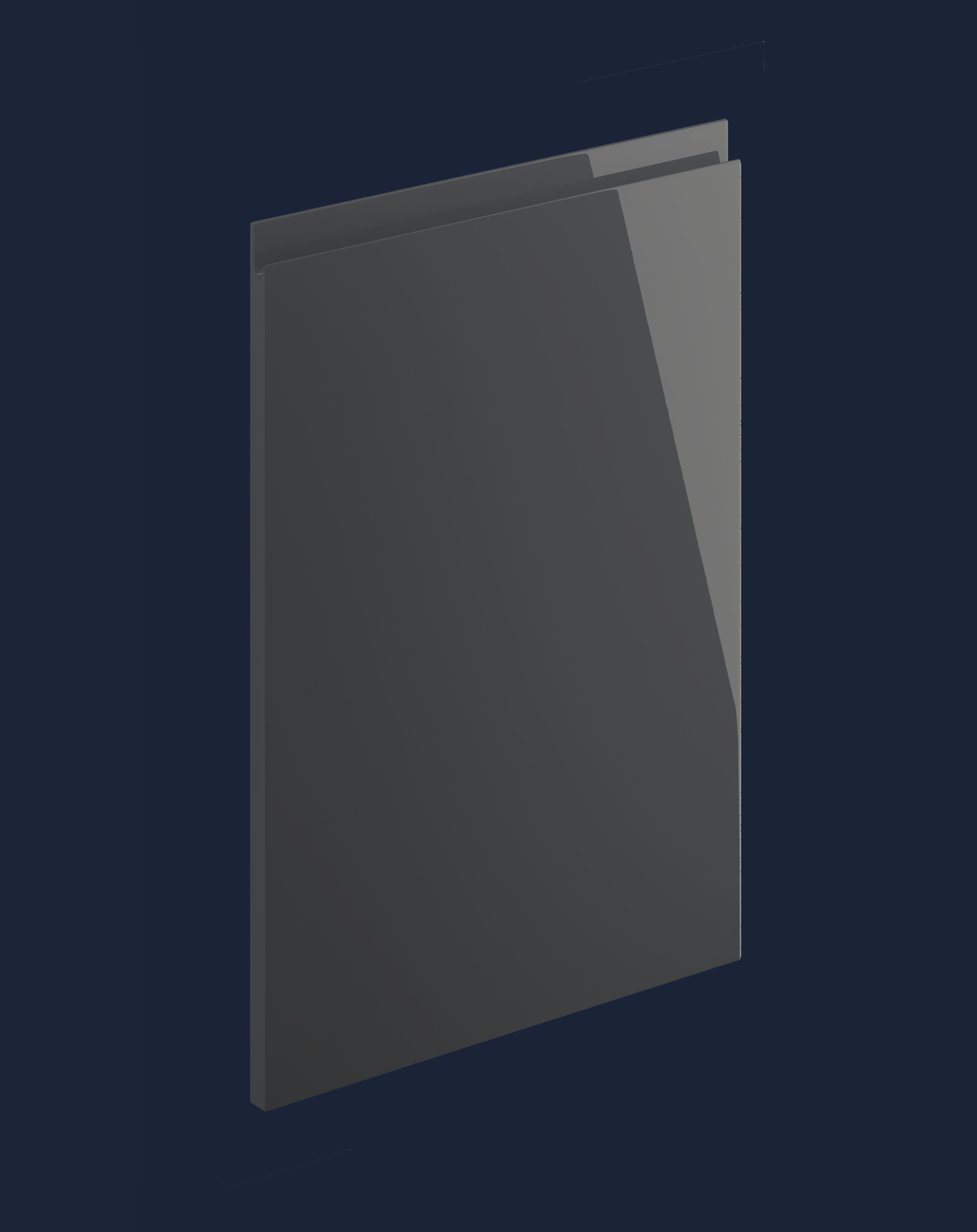 Kitchen Door - Levana - Anthracite Gloss - Aspin Collins