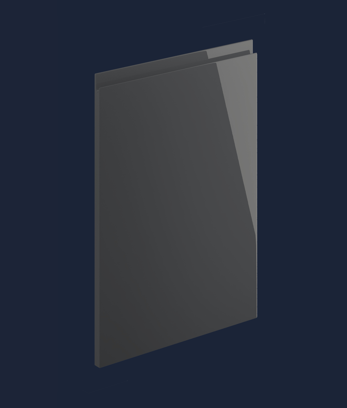 Levana Drawer Fronts - Anthracite Gloss - Aspin Collins