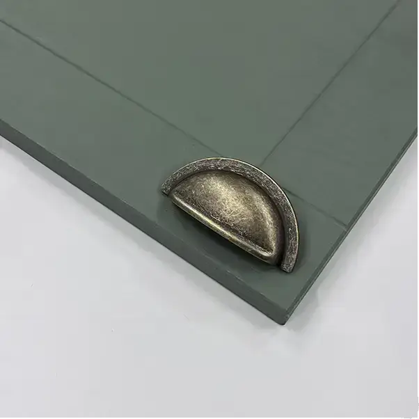 Pico Cabinet Knob and Cup | Antique Brass | Aspin Collins