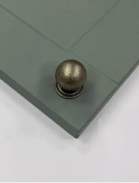 Pico Cabinet Knob and Cup | Antique Brass | Aspin Collins