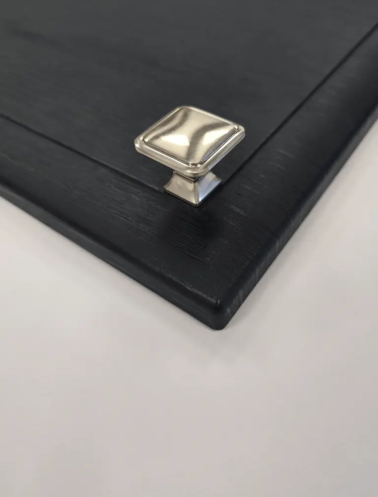 Thornbury Slim D-Handle with Matching Knob | Brushed Nikel | Aspin Collins