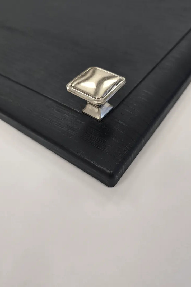 Thornbury Slim D-Handle with Matching Knob | Brushed Nikel | Aspin Collins