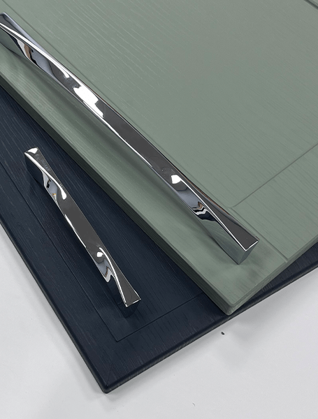 Twist Chrome Kitchen Handle | 160mm & 320mm | Aspin Collins