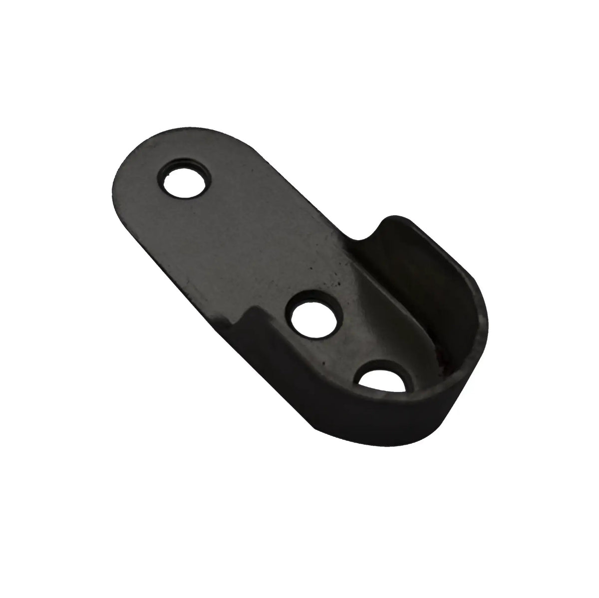 Wardrobe Rail End Supports | Black Rail Brackets | Set of 2 | Apsin Collins