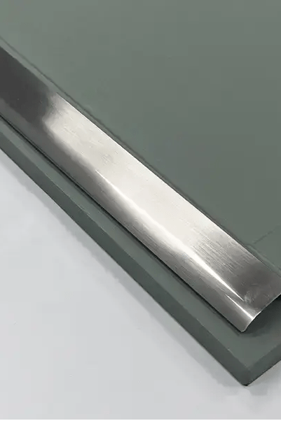 Marchwood Lip Edge Pull Handle | Brushed Nickel & Brushed Black | Aspin Collins