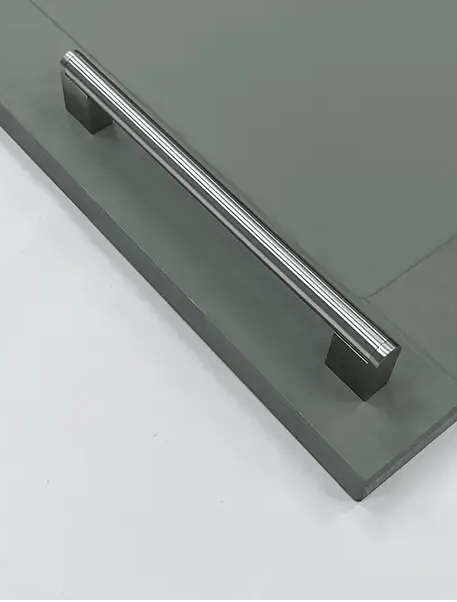 Halden Brushed Nickel D-Bar Pull Handle | Aspin Collins
