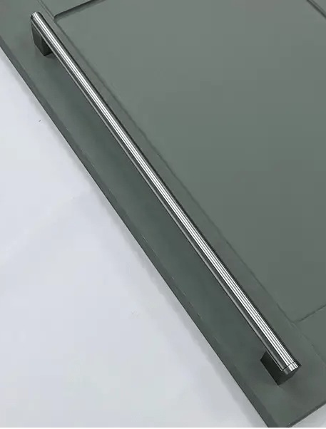 Halden Brushed Nickel D-Bar Pull Handle | Aspin Collins
